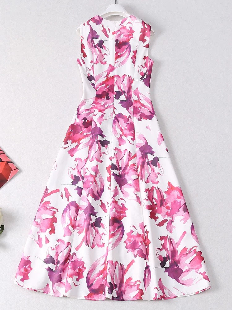 Printed Midi Dress