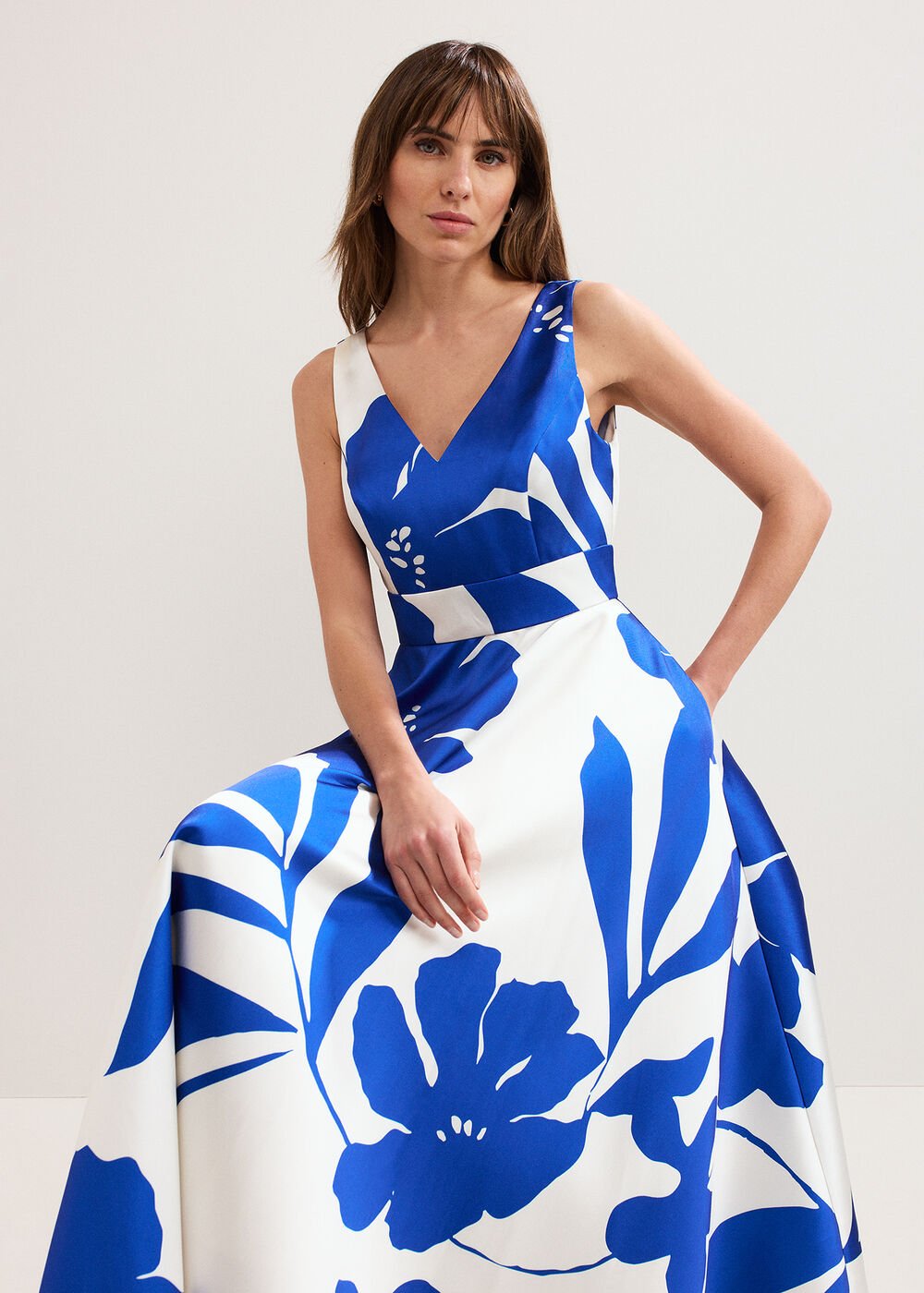 Printed Midi Dress