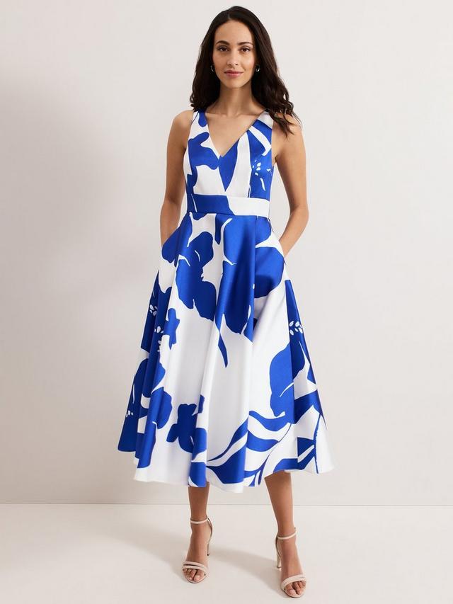Printed Midi Dress